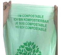 100/50 pièces Sacs poubelle de 6L/10L/30L - Sacs poubelle compostables pour cuisine, salle de bain, chambre et plus - Sacs à déchets verts pour le nettoyage, les produits de base de la maison, sacs po