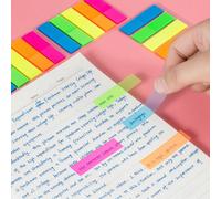100/500 pièces Blocs-notes transparents, notes adhésives de couleur pastel imperméables avec lignes, convient pour les fournitures scolaires & de bureau, essentiel pour la rentrée scolaire 100 autocol