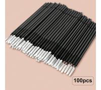 100-500 pièces Micro-brosses à cils, micro-brosses à cils, micro-brosses à cils poreuses, brosses à cils, brosses à cils jetables (blanc, noir) Polyester