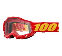 100% Masque tout-terrain Accuri 2 OTG – Rouge, verre clair