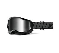 100percent Strata 2 Goggles Clair,Noir Mirror Silver Lens/CAT3 Black