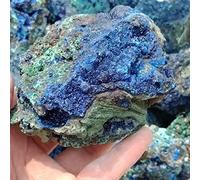100-500g Azurite Naturel Pierre Brute Blue Malachite Reiki Crystal Spécimp Mineral Sample Rough Sample Fengshui Accueil Décor (Color : About 100g)
