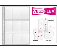Veloflex 5349000 - Gestionnaire Étui avec 9 poches, DIN A4, transparent, lot de 100
