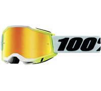 100% Accuri 2 Dunder Lunettes de motocross, Blanc/Noir, Taille S