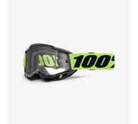 100% - Accuri 2 Enduro Moto Cat 0 - Masque VTT Neon Yellow - Clear Cat 0