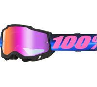 100% Masque cross Accuri 2 Superdome Verres miroir rouge foncé