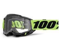 100% Accuri Ii Essential Lunettes De Motocross, Noir-Jaune Pour Hommes Noir Jaune
