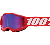 100% Accuri II Essential Lunettes de motocross pour jeunes, Rouge