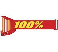 100% Accuri II V2 Chrome Essential Lunettes de motocross, rouge/jaune