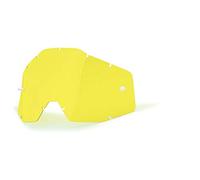 100% Accuri Racecraft/Accuri/Strata Ecran pour masque Jaune Anti-Buée