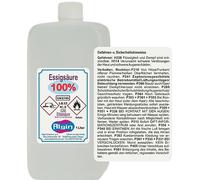 100 % acide acétique de qualité alimentaire - 1 l