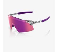 100% - Aerocraft Cat 3 - Lunettes vélo Elly 3 White Venom - Purple Mirror Cat 2