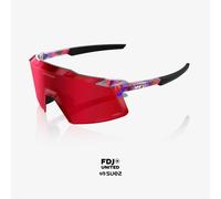 100% - Aerocraft Cat 3 - Lunettes vélo Gloss Translucent Red / Blue - HiPER Fire Red Mirror Cat 2