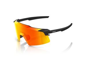 100% Aerocraft Glasses - Soft Tact Black / HiPER Red Multilayer Mi Clothing NEUF