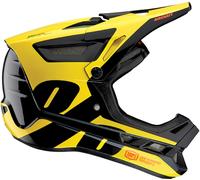 100% Aircraft Composite LTD Neon Yellow Casque de descente, jaune/noir, Taille XS (53/54)