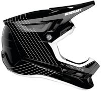 100% Aircraft Composite Silo Casque de descente, Noir/Blanc, Taille XL (61/62)