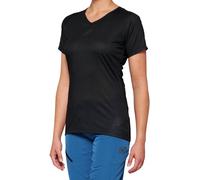 100% Airmatic Black Maillot de vélo à manches courtes pour dames, noir, Taille M