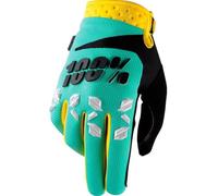 100% Airmatic Gants de Motocross, vert/turquoise, Taille 2XL
