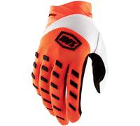100% Airmatic Gants de vélo, blanc-orange, taille L pour homme