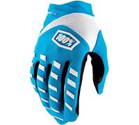 100% Airmatic Gants de vélo, bleu/blanc, Taille 2XL