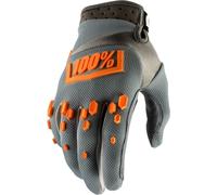 100% Airmatic Hexa Gants de Motocross, Gris/Orange, Taille S