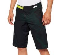 100% Airmatic LE Shorts de vélo, noir/vert, Taille 36