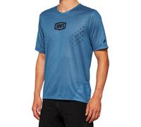 100% Airmatic Mesh Maillot de vélo à manches courtes, bleu, taille M pour homme