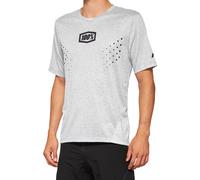 100% Airmatic Mesh Maillot de vélo à manches courtes, gris, taille L pour homme