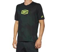 100percent Airmatic Le Short Sleeve Enduro Jersey Vert S Homme Black Camo