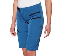 100% Airmatic Shorts de vélo pour dames, bleu, Taille L