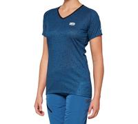 100% Airmatic Slate Blue Maillot de vélo à manches courtes pour dames, bleu, Taille XL