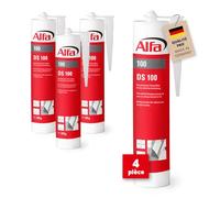100 ALFA DS - Colle d'étanchéité, 4 pièces, 315g, pour pare-vapeur - intérieur/extérieur, colle hermétiquement tous les chevauchements de film et écrans