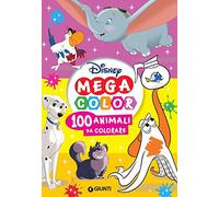 100 animali da colorare. Mega color Disney