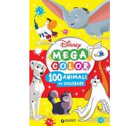 100 animali da colorare. Mega color Disney