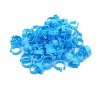 100 anneaux pour cuisses de poulet de 20 mm, adaptés aux canards, pigeons et autres oiseaux,Bleu,Diamètre intérieur 20 mm