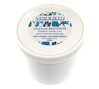 100% ARGILE DE BENTONITE DE CALCIUM - GRADE COSMETIQUE 454g de VERDEBLEU. Détoxifiant, Nettoyant, Exfolie. Superfin, Haute Pureté, PH6. Nous Donnons 5% des Bénéfices pour Sauver les Forêts Tropicales