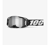 100% - Armatic Cat 2 - Masque VTT Black - Mirror Silver Flash Cat 2