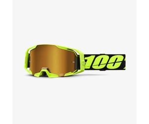 100% - Armatic Cat 2 - Masque VTT Neon Yellow - Mirror True Gold Cat 2