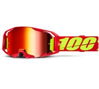100% ARmatic Lunettes de motocross, rouge/jaune