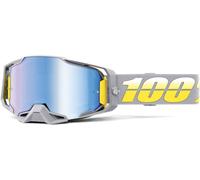 100% Armega Complex Lunettes de motocross, gris-jaune pour homme