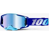 100% Armega Essential Chrome Lunettes de motocross, bleu pour homme