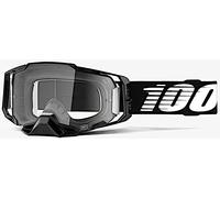 100% Armega Essential Lunettes de motocross, noir-blanc pour homme
