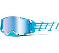 100% Armega Lunettes de Motocross et VTT Ultra HD et protège-Nez (Ciel surdimensionné, Verres Bleu Miroir) Cyclisme Unisexe, Couleur, Size