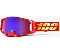 100% Armega Nuketown Lunettes de motocross, rouge/jaune