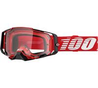 100% Armega Red Clear Lunettes de motocross pour homme