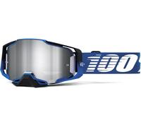 100% Armega Rockchuck Lunettes de motocross, blanc-bleu pour homme