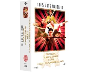 100% arts martiaux - Coffret - True Legend + Le Maître d'armes + Hero + Le secret des poignards volants [Pack]