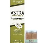 100 Astra Lames De Rasage Avec Crayon Hémostatique.