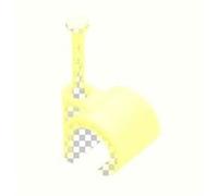 100 attache-fils pour câble rond ø 8 à 12mm pointe béton debflex gris - 700444 Gris G