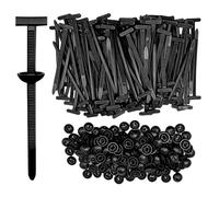 100 attaches universelles pour câbles, colliers de serrage en nylon, attaches autobloquantes pour voiture, maison, réparation et machines, fixation rapide